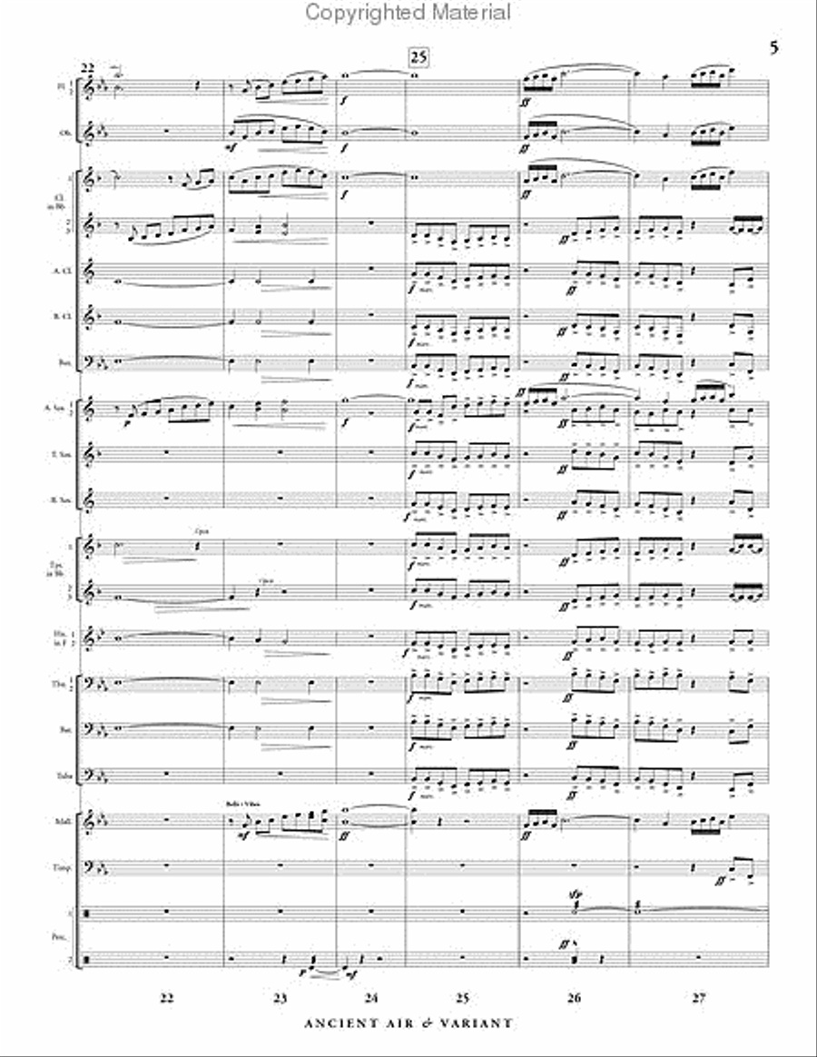 Ancient Air & Variant Ancient Air & Variant Concert Band scores gallery preview page 6