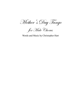 Book cover for Mother's Day Tango