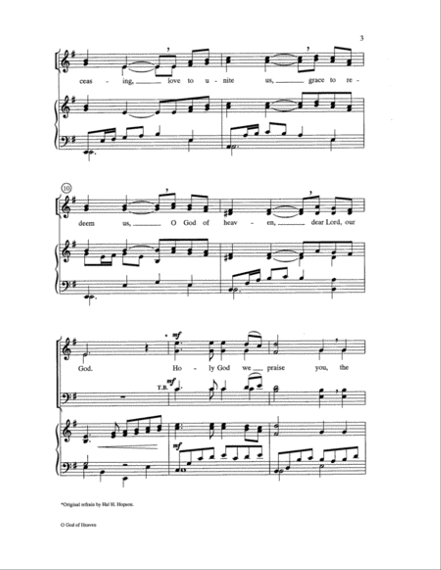 O God of Heaven O God of Heaven Choir scores gallery preview page 3