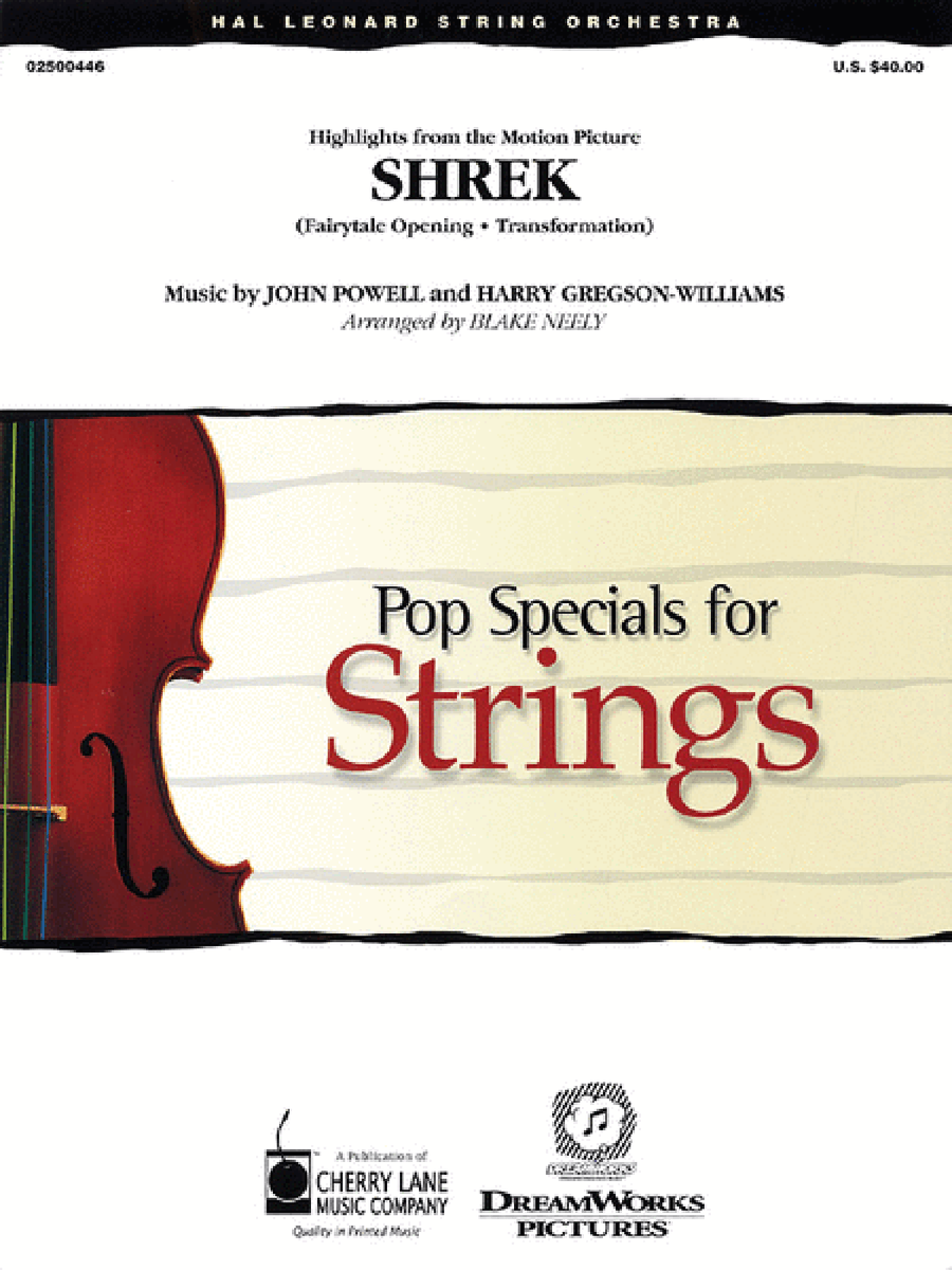 Music from Shrek Music from Shrek String Orchestra scores gallery preview page 1