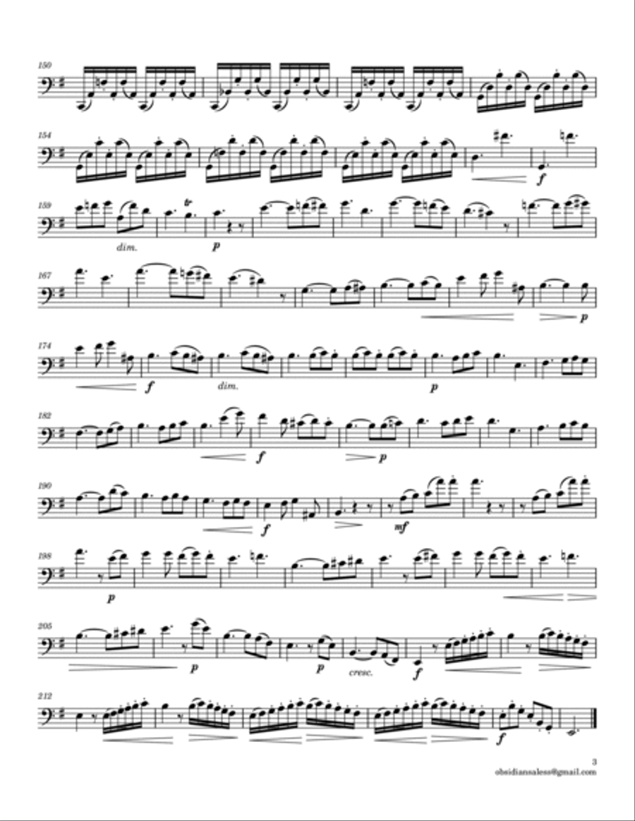 10 Solos for Cello: Intermediate Advanced Pieces Cello Solo scores gallery preview page 5