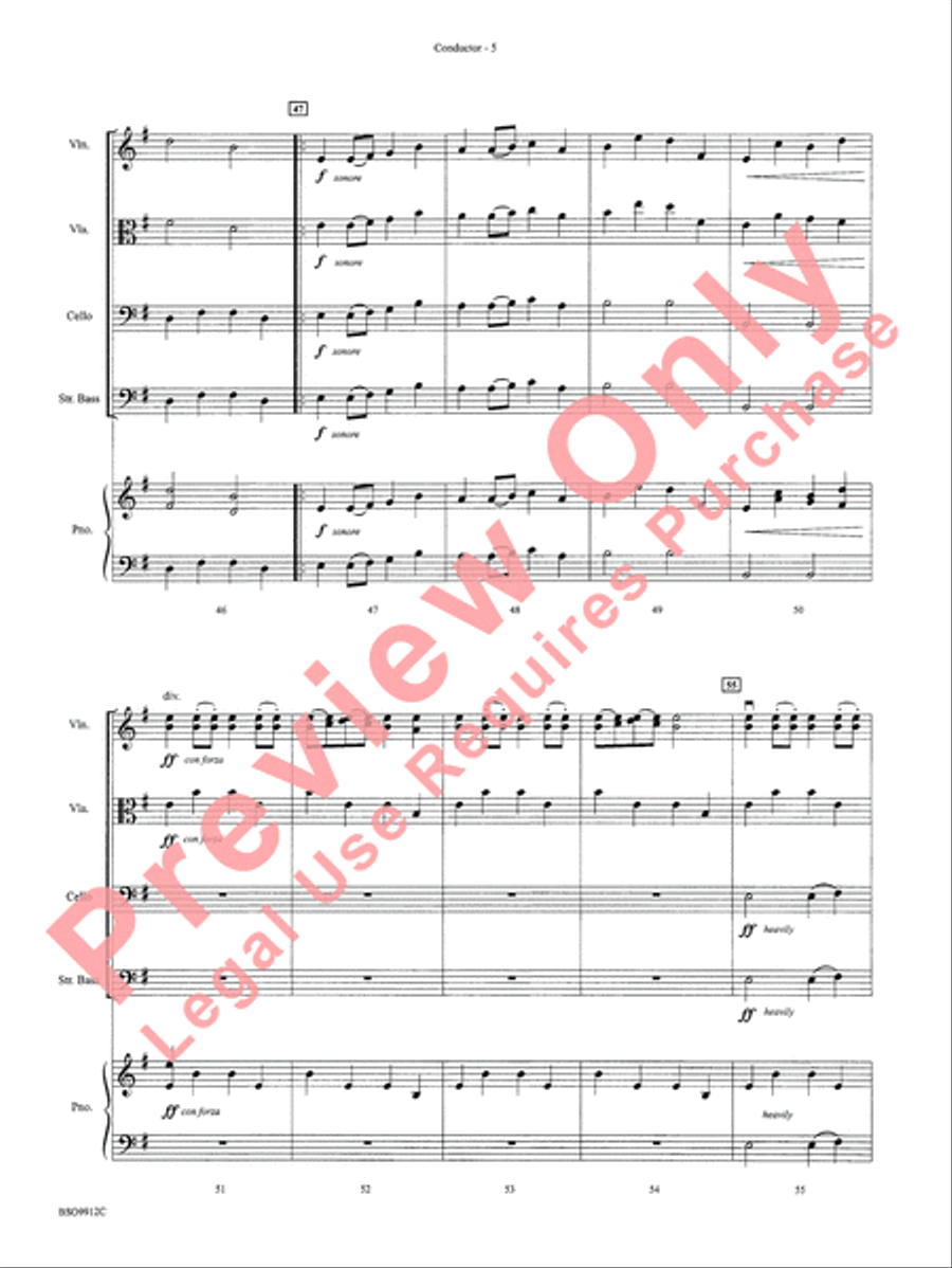 Rite at Stonehenge String Orchestra scores gallery preview page 7