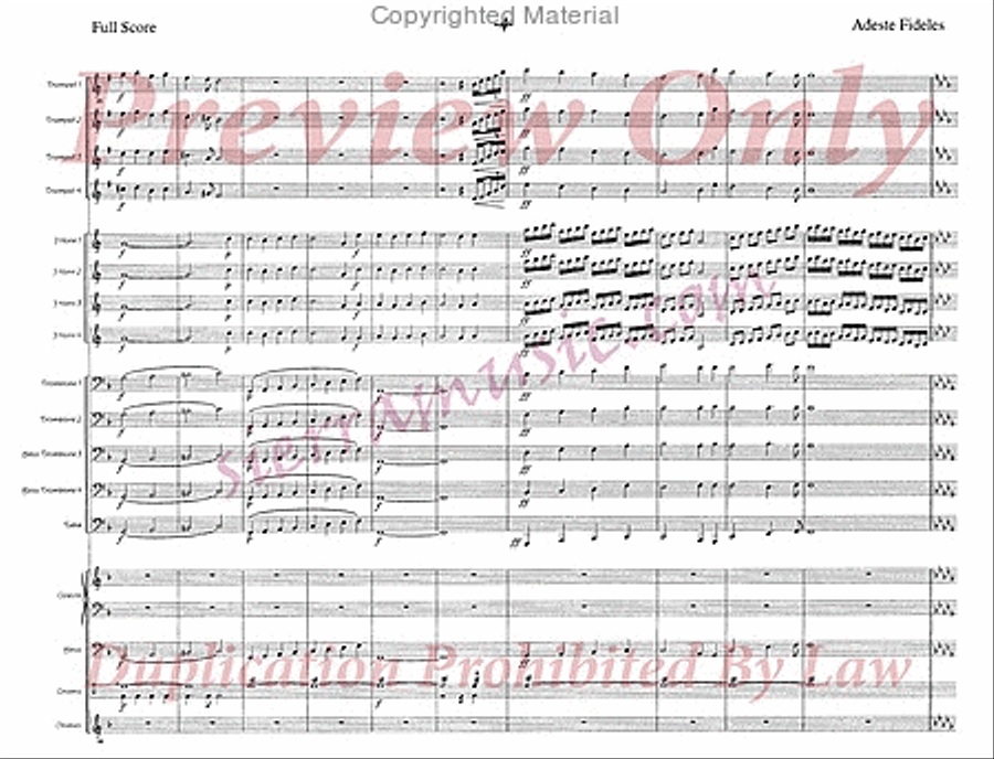 Adeste Fideles Jazz Ensemble scores gallery preview page 5