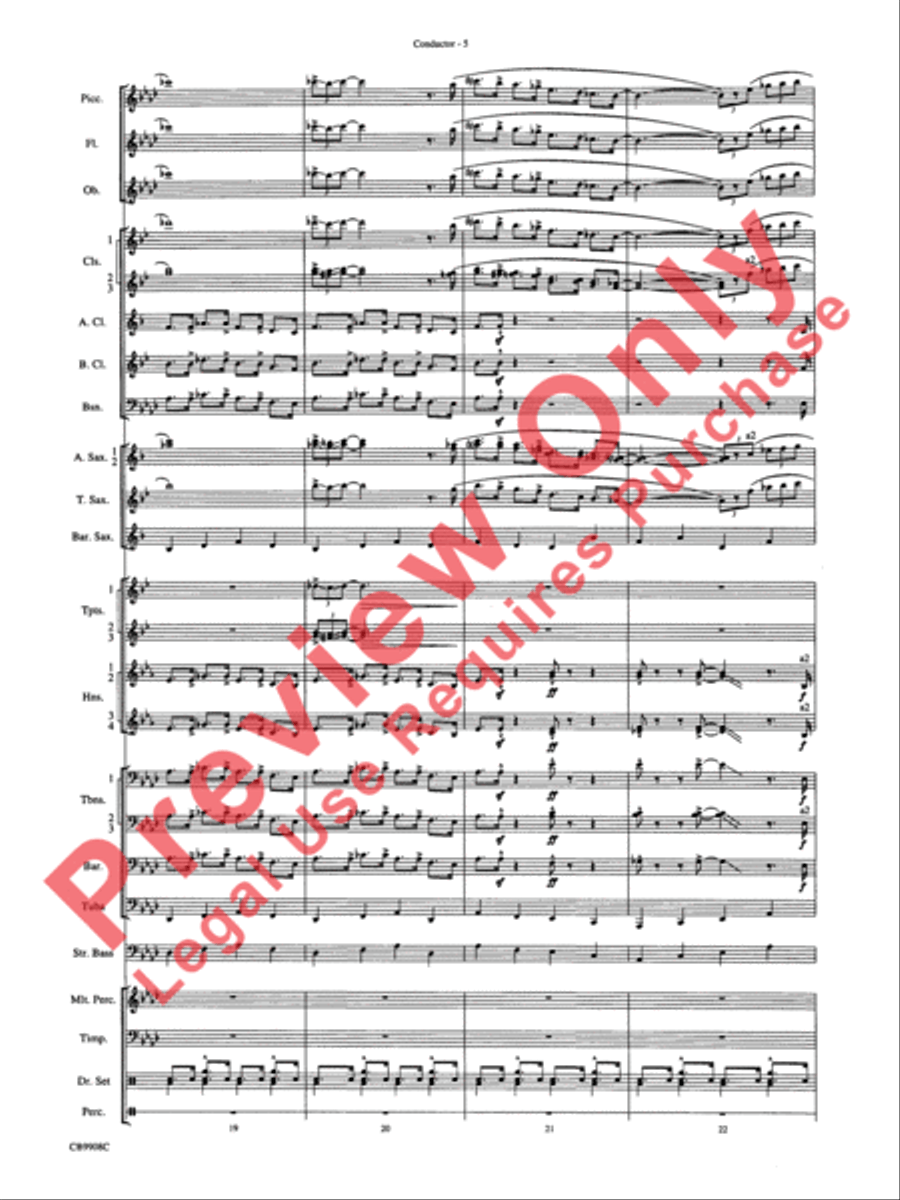 Swing's the Thing Concert Band scores gallery preview page 8