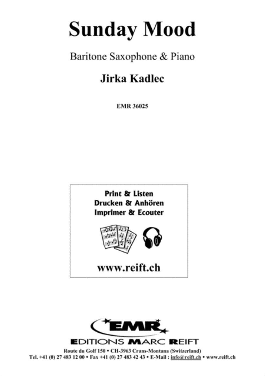 Sunday Mood Baritone Saxophone scores gallery preview page 1