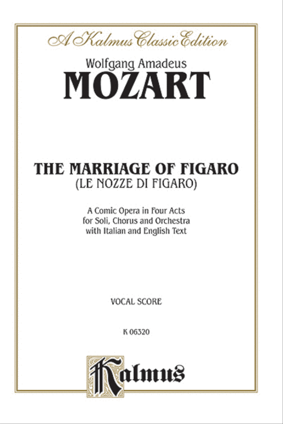 The Marriage of Figaro Voice scores gallery preview page 1