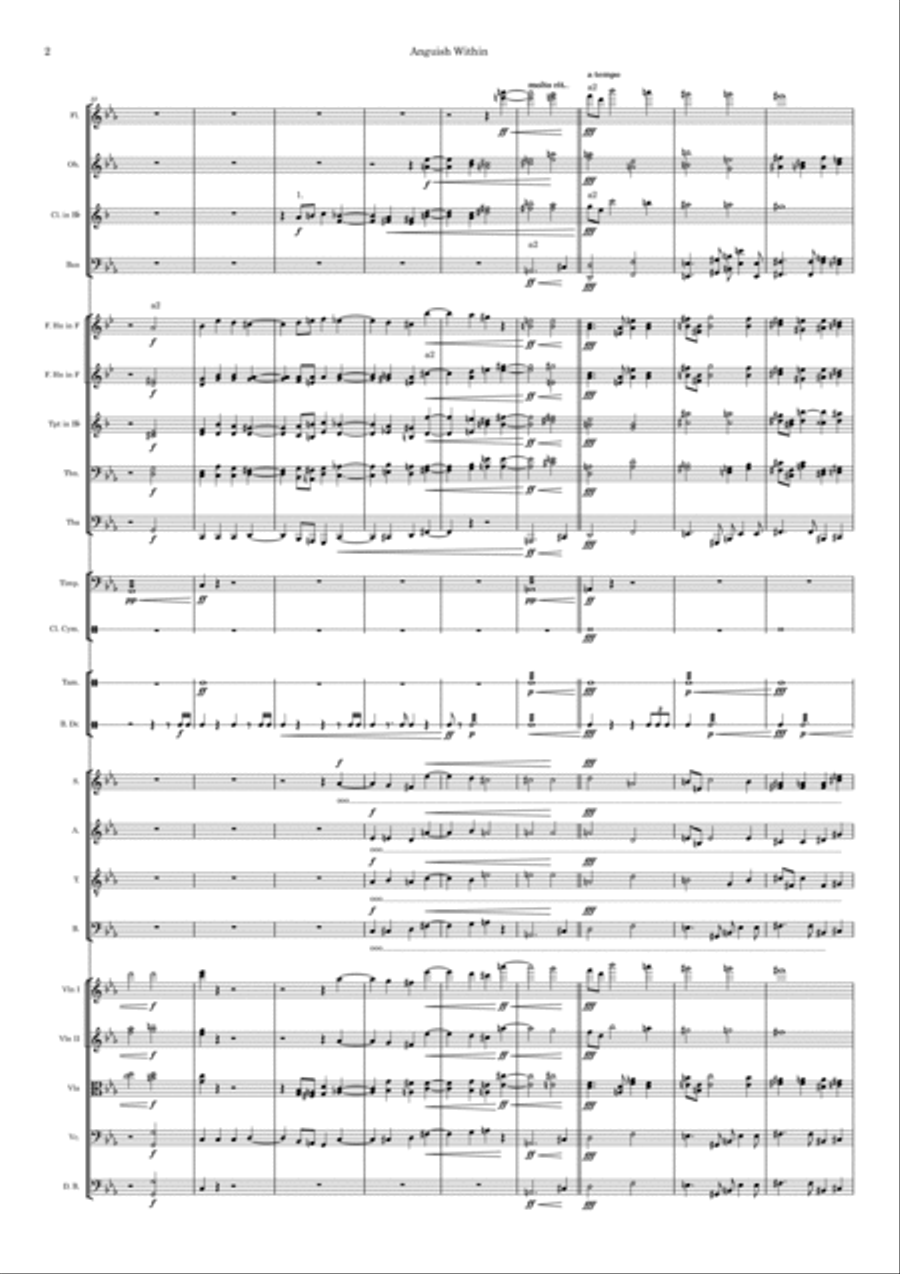 Anguish Within 4-Part scores gallery preview page 2