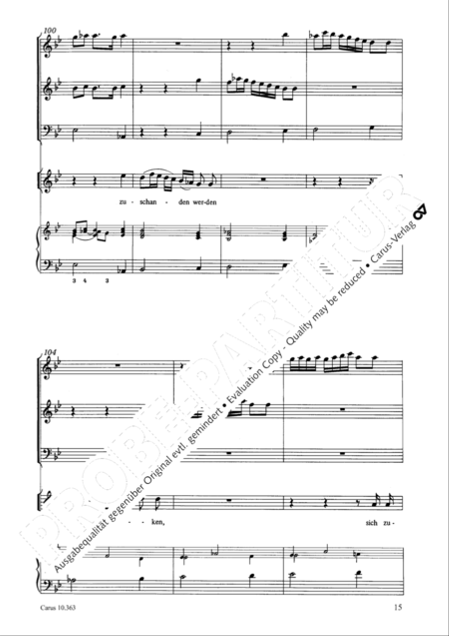 O Lord, punish me not (Ach Herr, strafe mich nicht) Soprano Voice scores gallery preview page 16