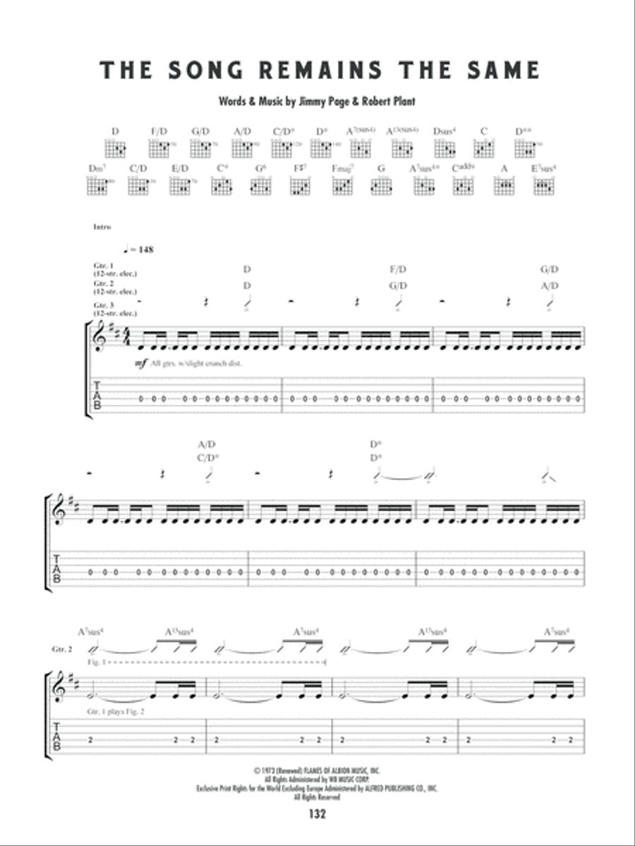 Led Zeppelin -- Celebration Day Electric Guitar scores gallery preview page 5