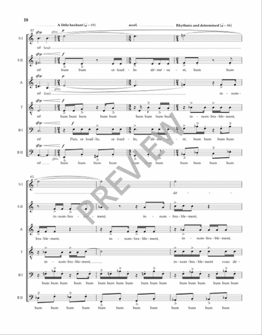 Trois Chansons Trois Chansons Divisi scores gallery preview page 19