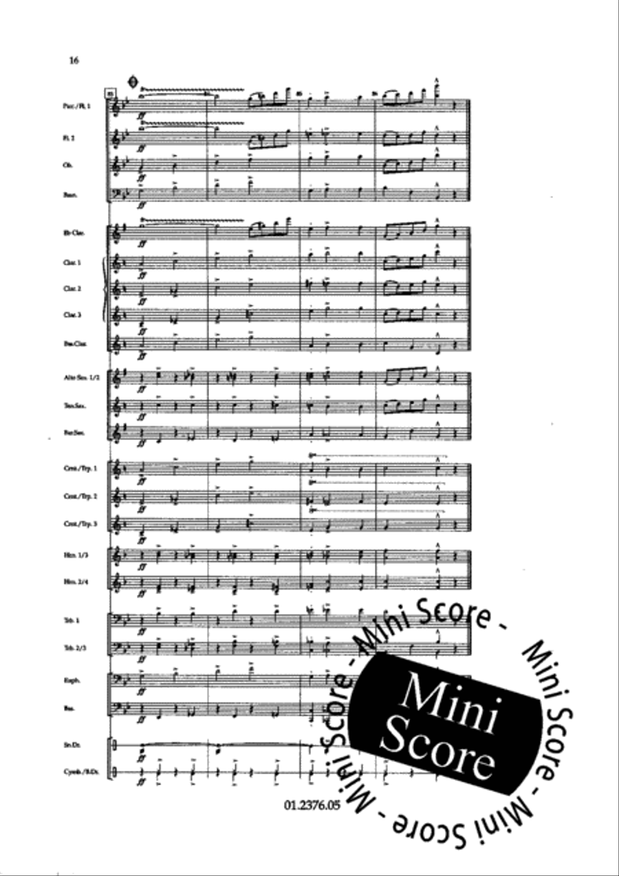 Splashing Sounds Concert Band scores gallery preview page 22
