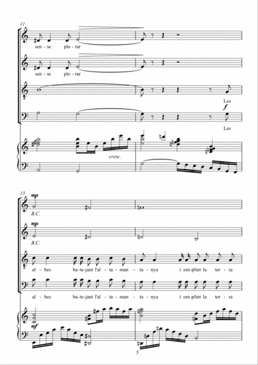 Les illes 4-Part scores gallery preview page 5
