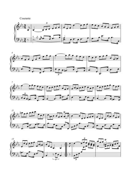 French Suite No. 4 in E flat Major, BWV 815