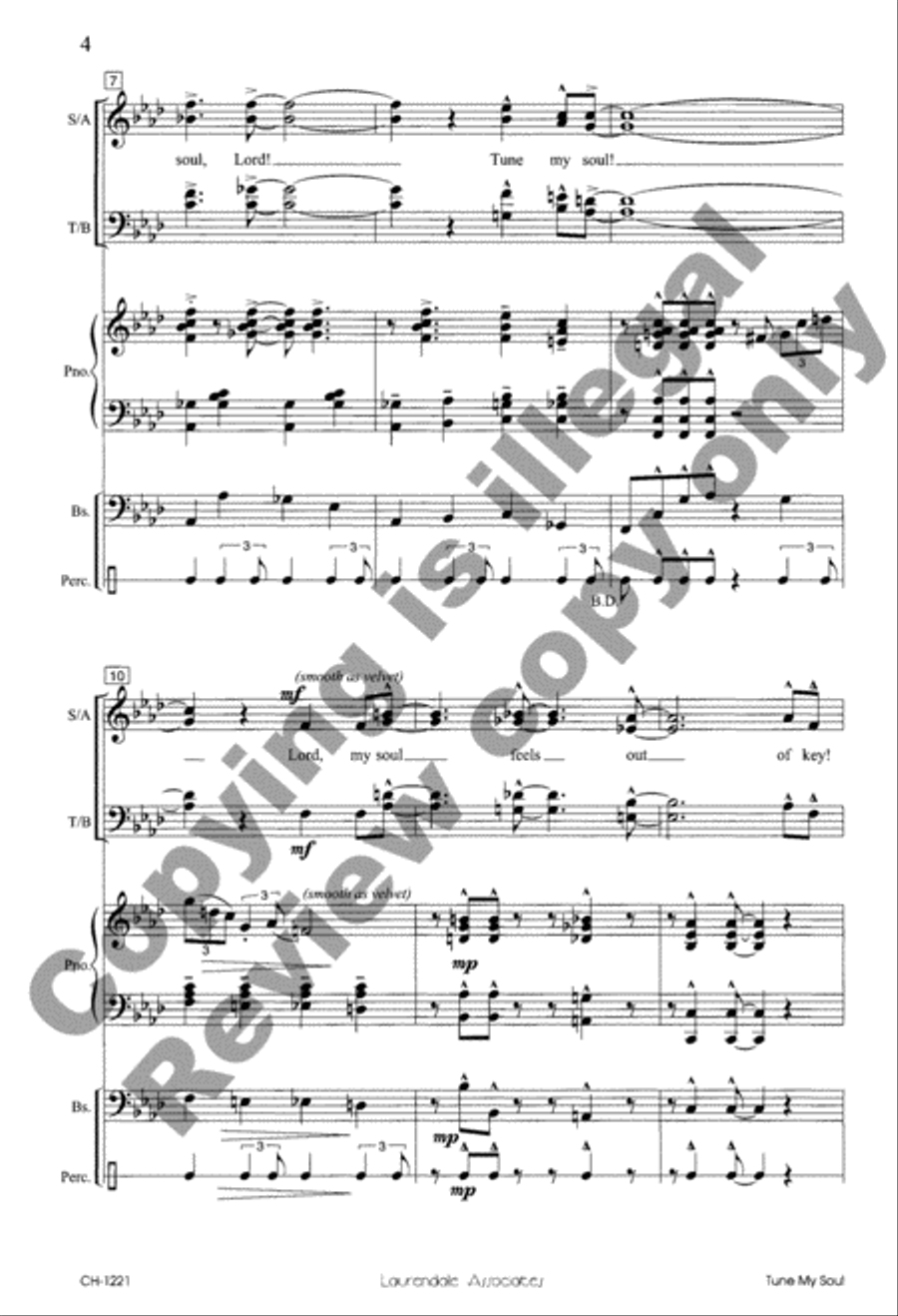 Tune My Soul Tune My Soul 4-Part scores gallery preview page 5