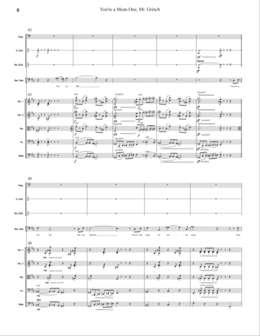 You're A Mean One, Mr. Grinch Small Ensemble scores gallery preview page 6