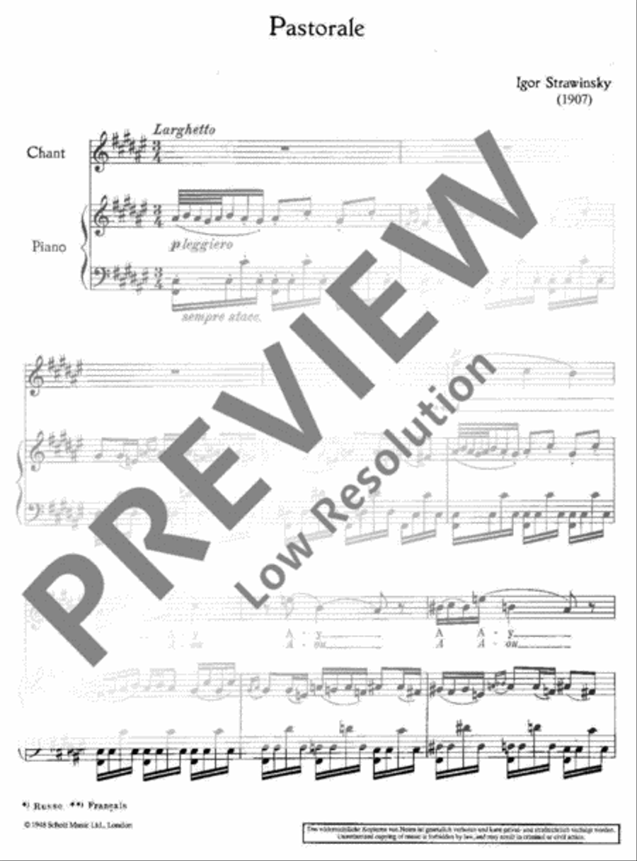 Pastorale Soprano Voice scores gallery preview page 6