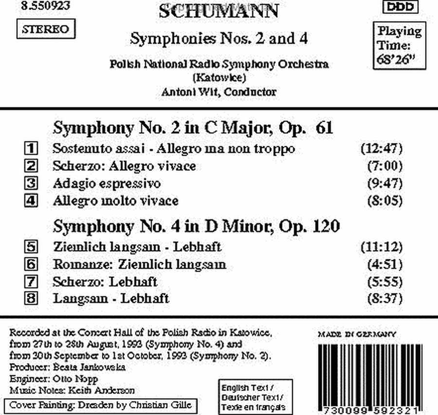 Symphonies Nos. 2 & 4 image number null