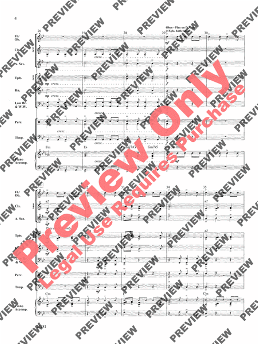 Chant and Ceremony Concert Band scores gallery preview page 5