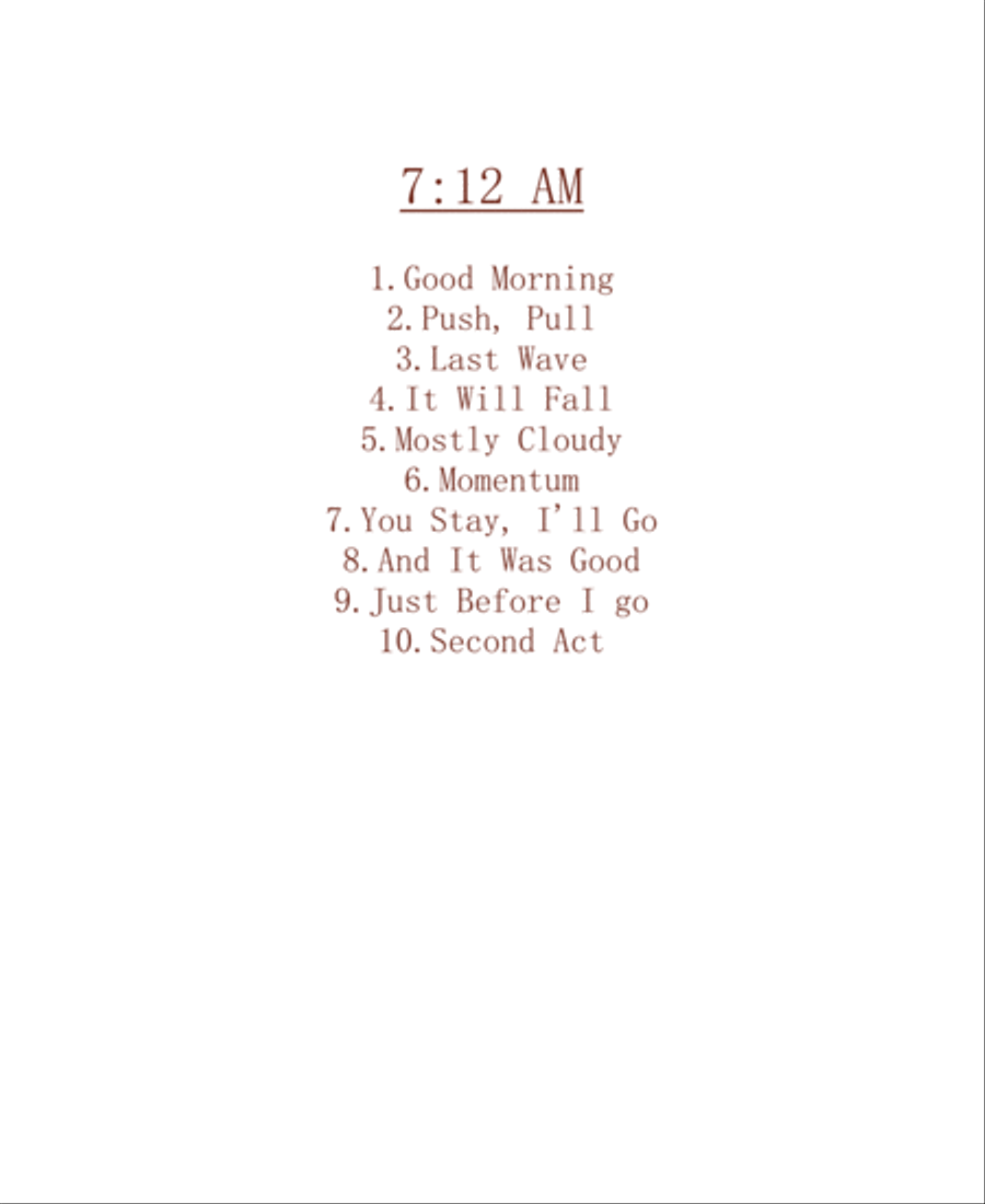 7:12 AM Sheet Music Book 7:12 AM Sheet Music Book Piano Solo scores gallery preview page 2