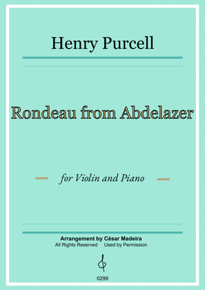 Book cover for Rondeau from Abdelazer - Violin and Piano (Full Score and Parts)