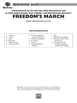 Freedom's March: Score