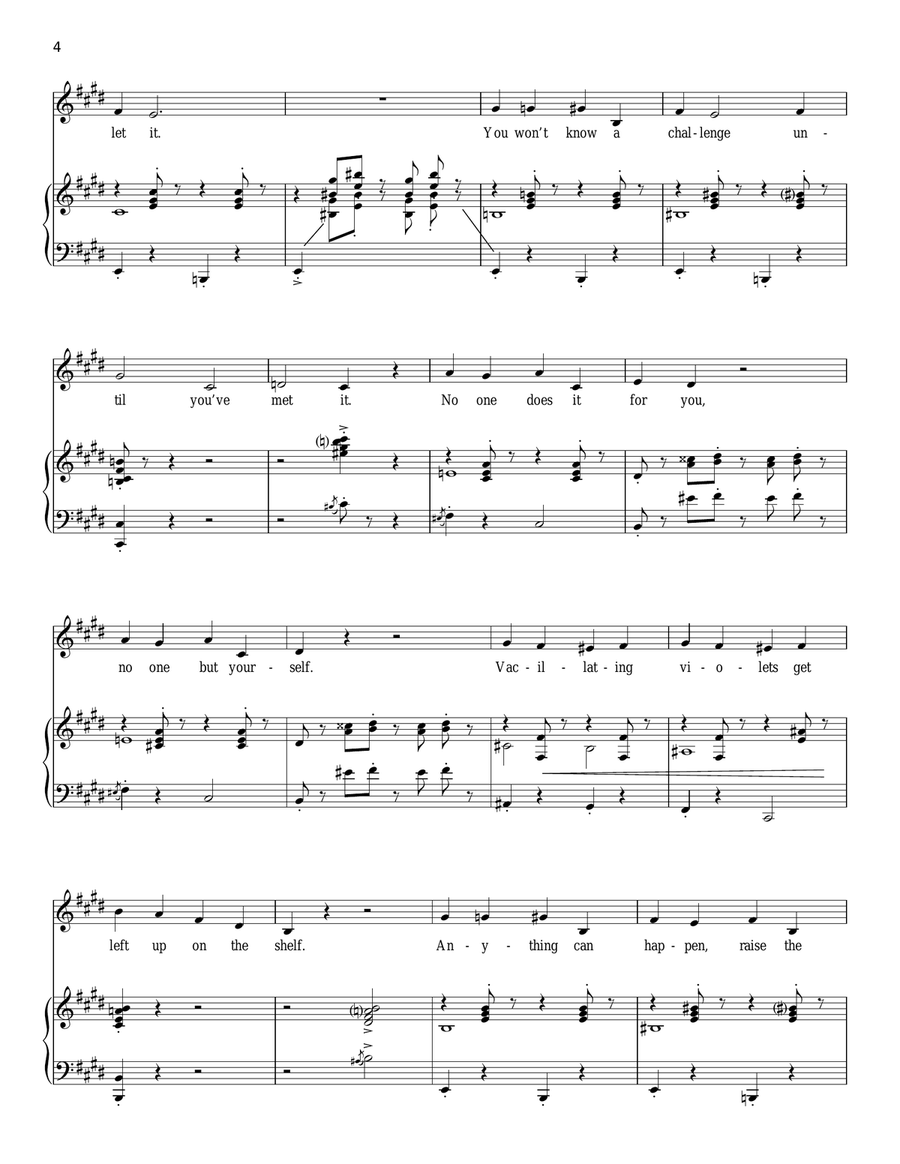 Anything Can Happen Piano, Vocal scores gallery preview page 4