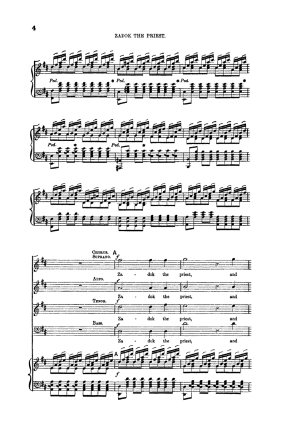 Zadok the Priest Zadok the Priest Choir scores gallery preview page 2