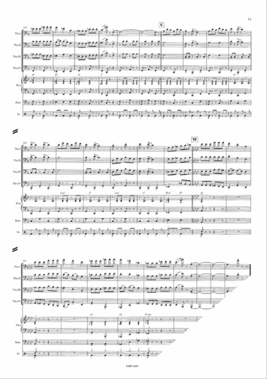 West Side Story West Side Story Trombone Quartet scores gallery preview page 13