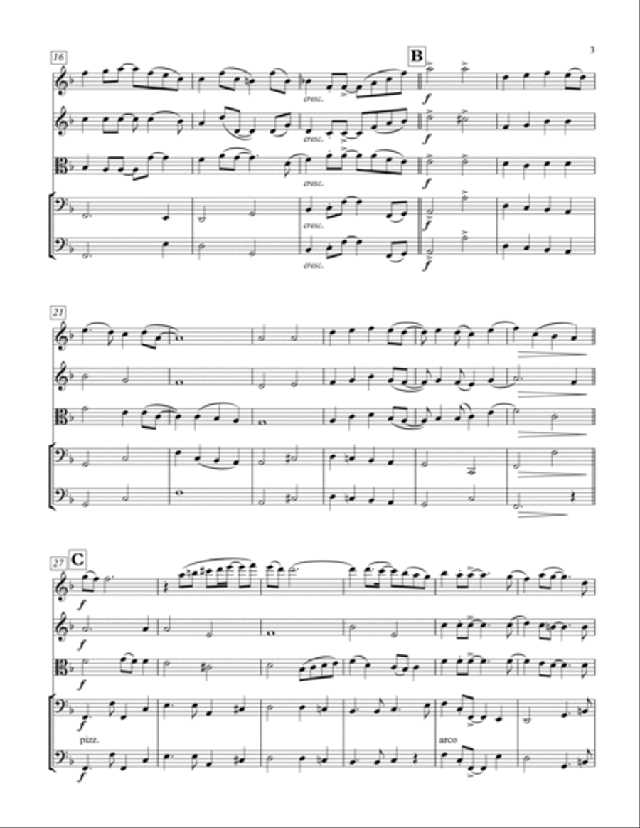 Yesterday Yesterday String Quintet scores gallery preview page 3