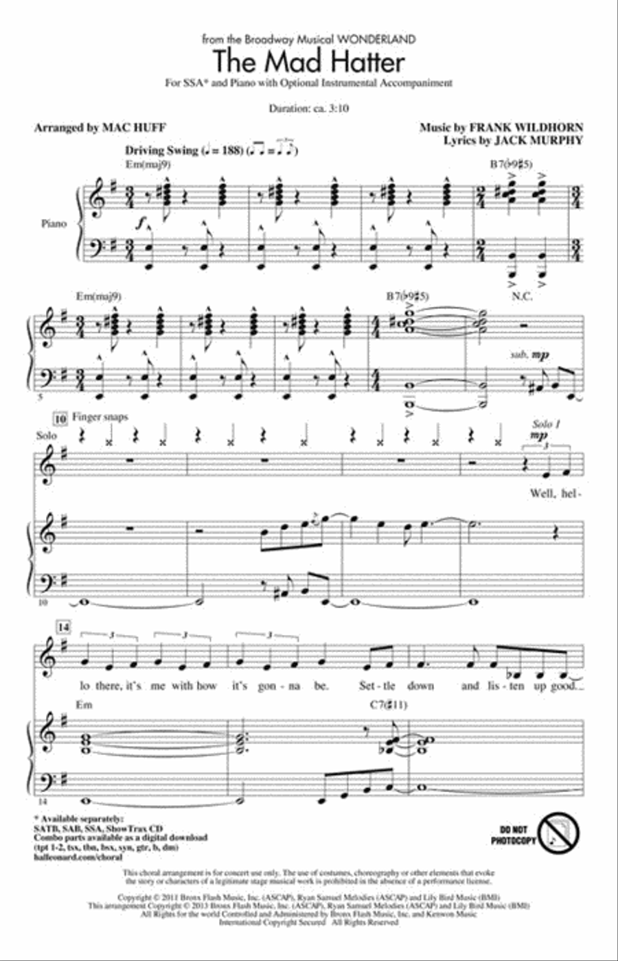 The Mad Hatter SSA scores gallery preview page 2