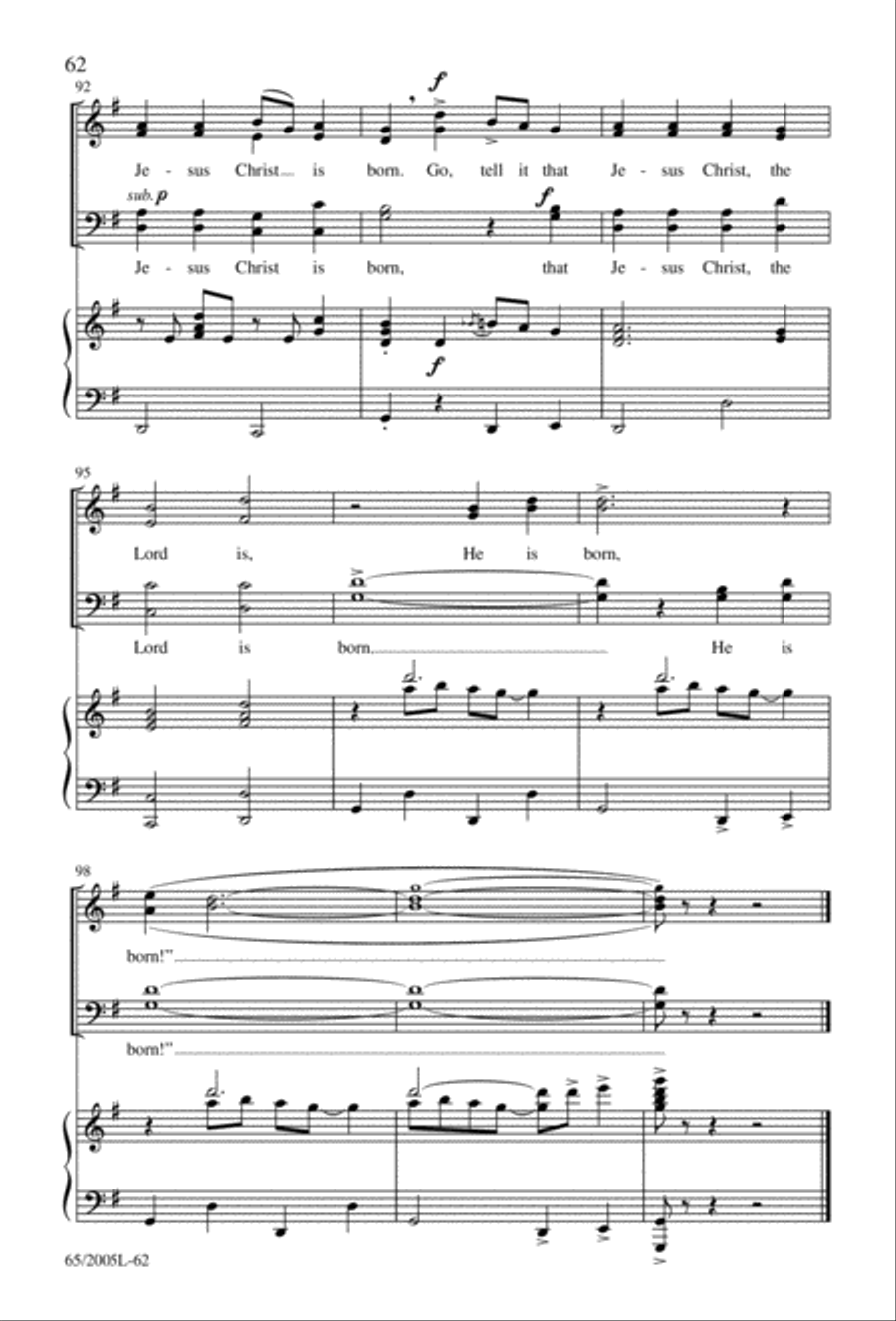 I Hear the Prophet Callin' 4-Part scores gallery preview page 63