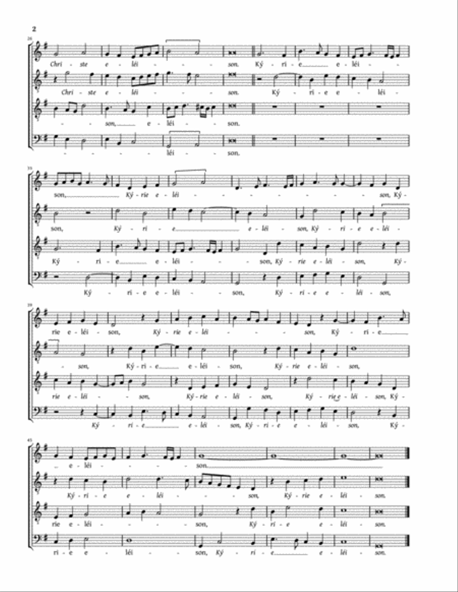 Missa Tu es pastor ovium a 4 (Belli) 4-Part scores gallery preview page 2