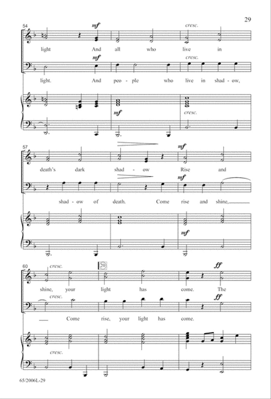 I Hear the Prophet Callin' 3-Part scores gallery preview page 30