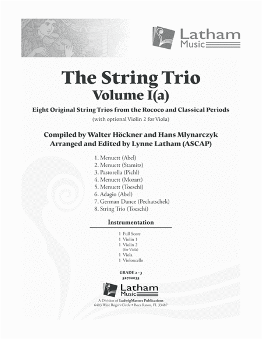 The String Trio: Vol. I(a) String Trio scores gallery preview page 1