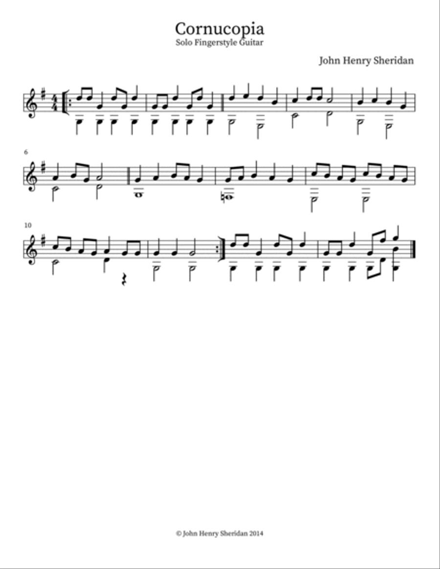 Cornucopia Acoustic Guitar scores gallery preview page 2