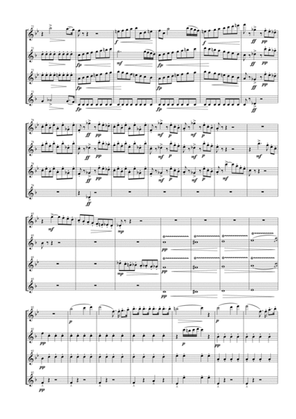 Overture from "The Barber Of Seville" for Saxohone Quartet (SATB) image number null