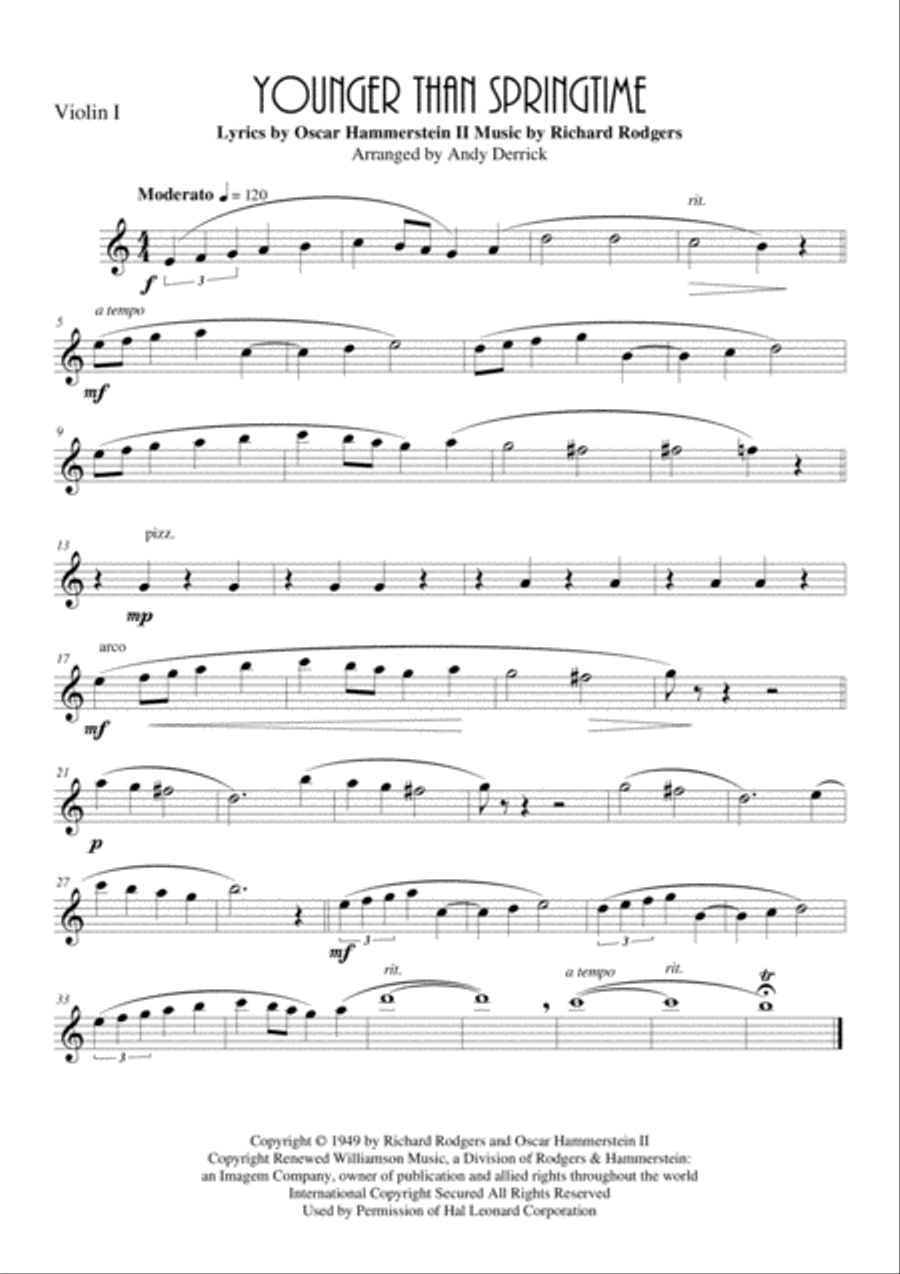 Younger Than Springtime String Quartet scores gallery preview page 3