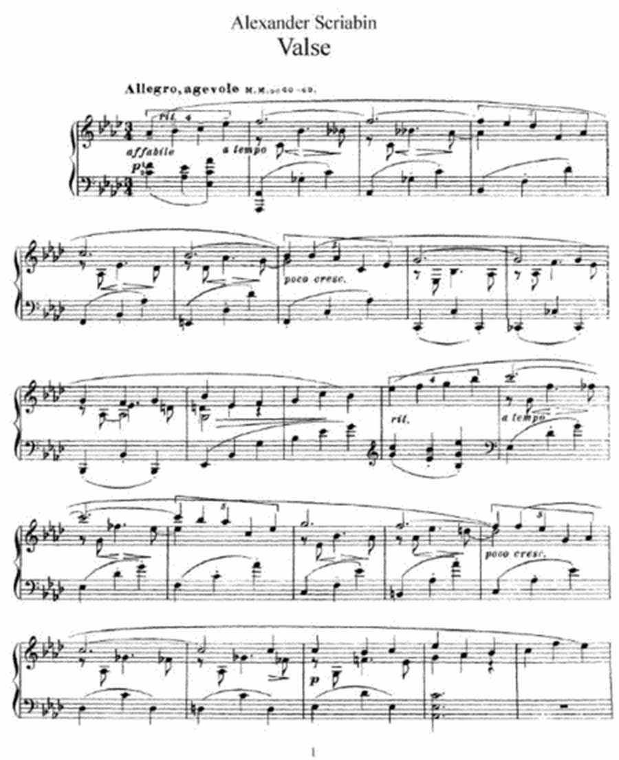 Alexander Scriabin - Valse Op. 38