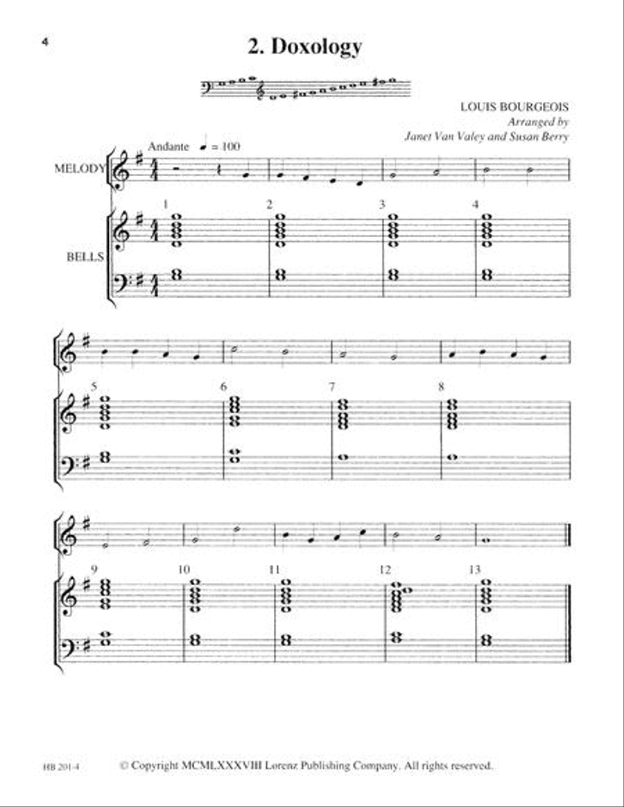 Learning to Ring Standard Hymns 2-Octaves scores gallery preview page 4