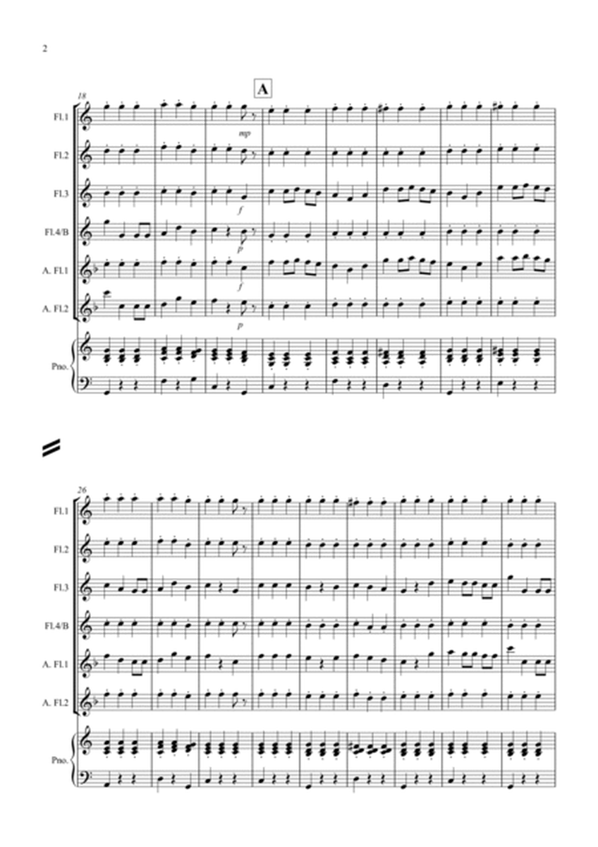 3 Easy Christmas Pieces for Flute Quartet image number null