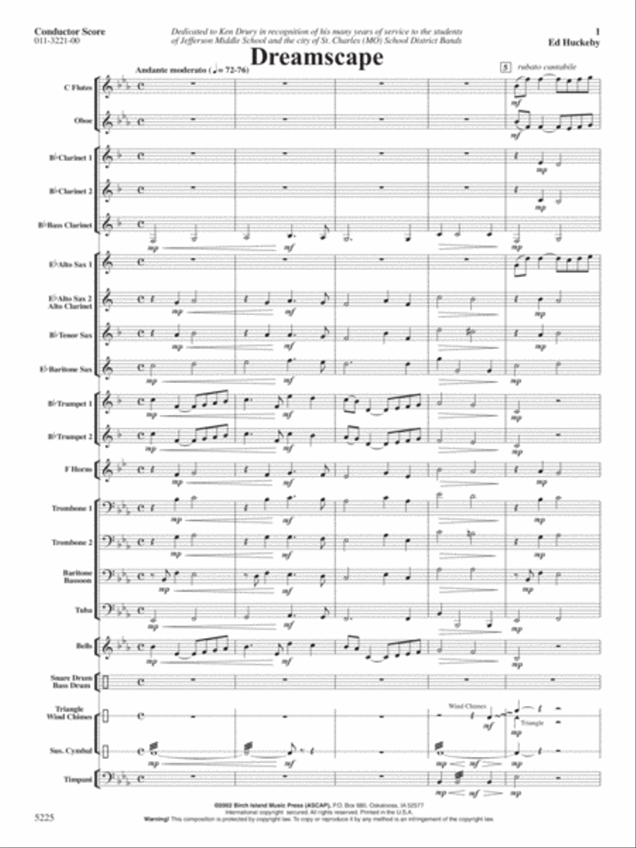 Dreamscape Dreamscape Concert Band scores gallery preview page 2