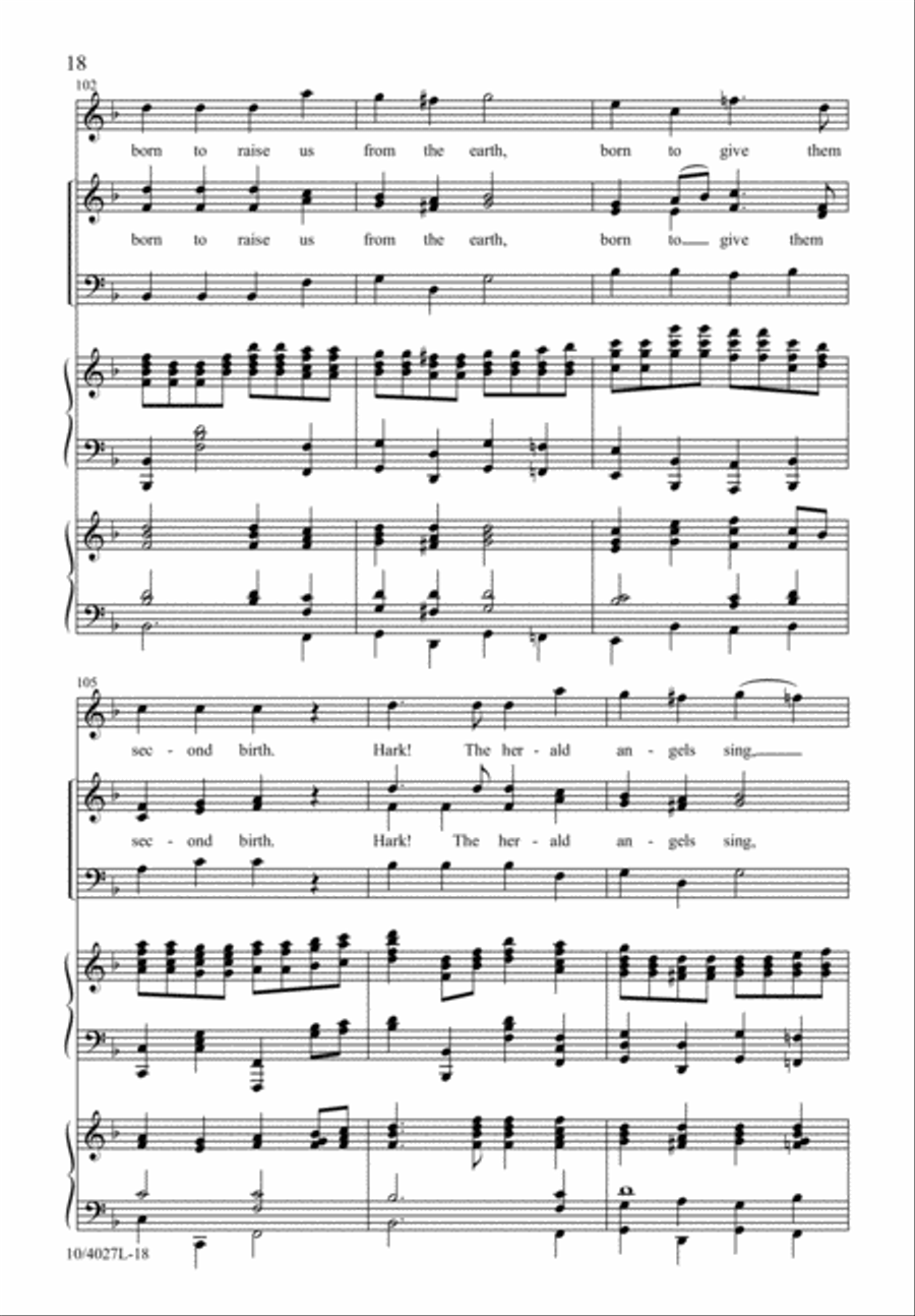 Joyful, All Ye Nations, Rise! 3-Part scores gallery preview page 19