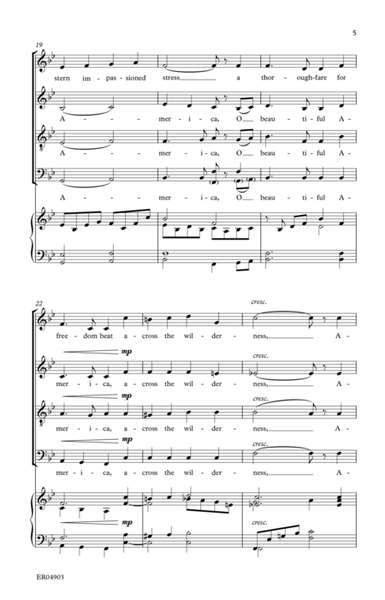 America the Beautiful - SATB