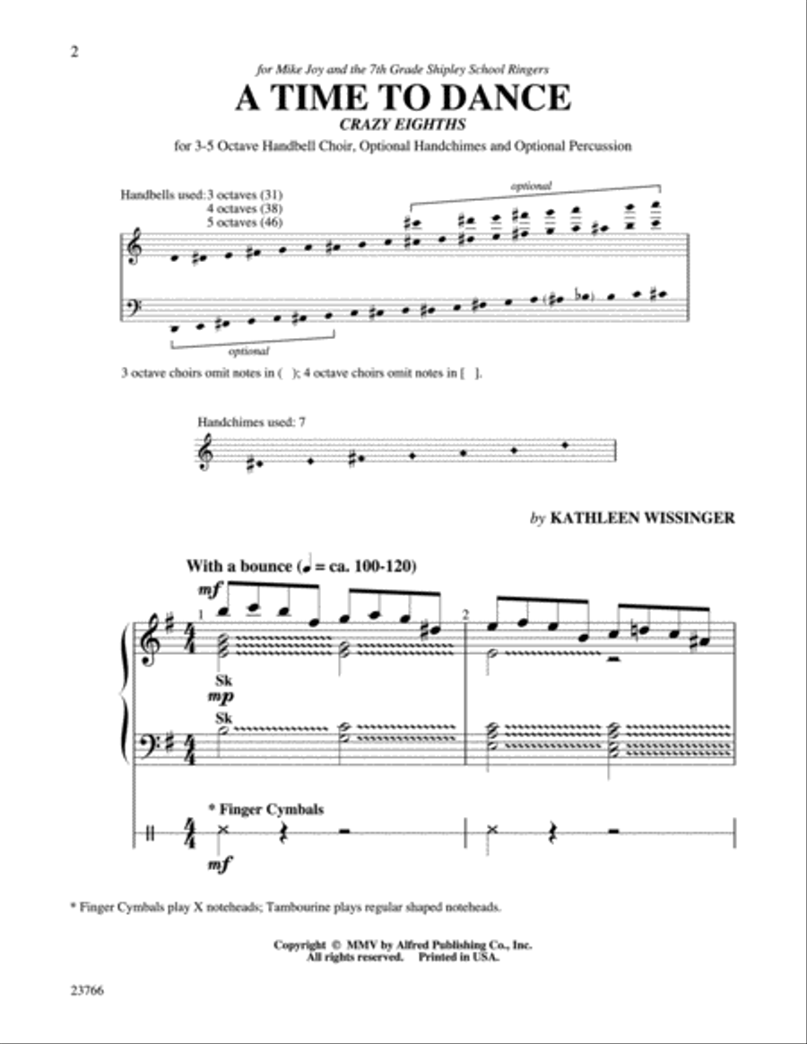 A Time to Dance Handbell Choir scores gallery preview page 2