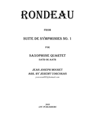 Book cover for Rondeau for Saxophone Quartet (SATB or AATB)