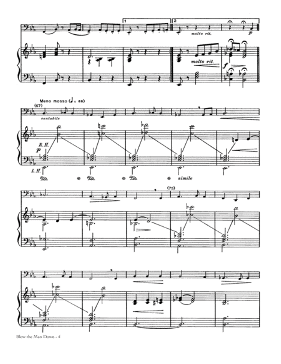 Blow The Man Down (Sea Shanty And Variations) School and Community scores gallery preview page 4