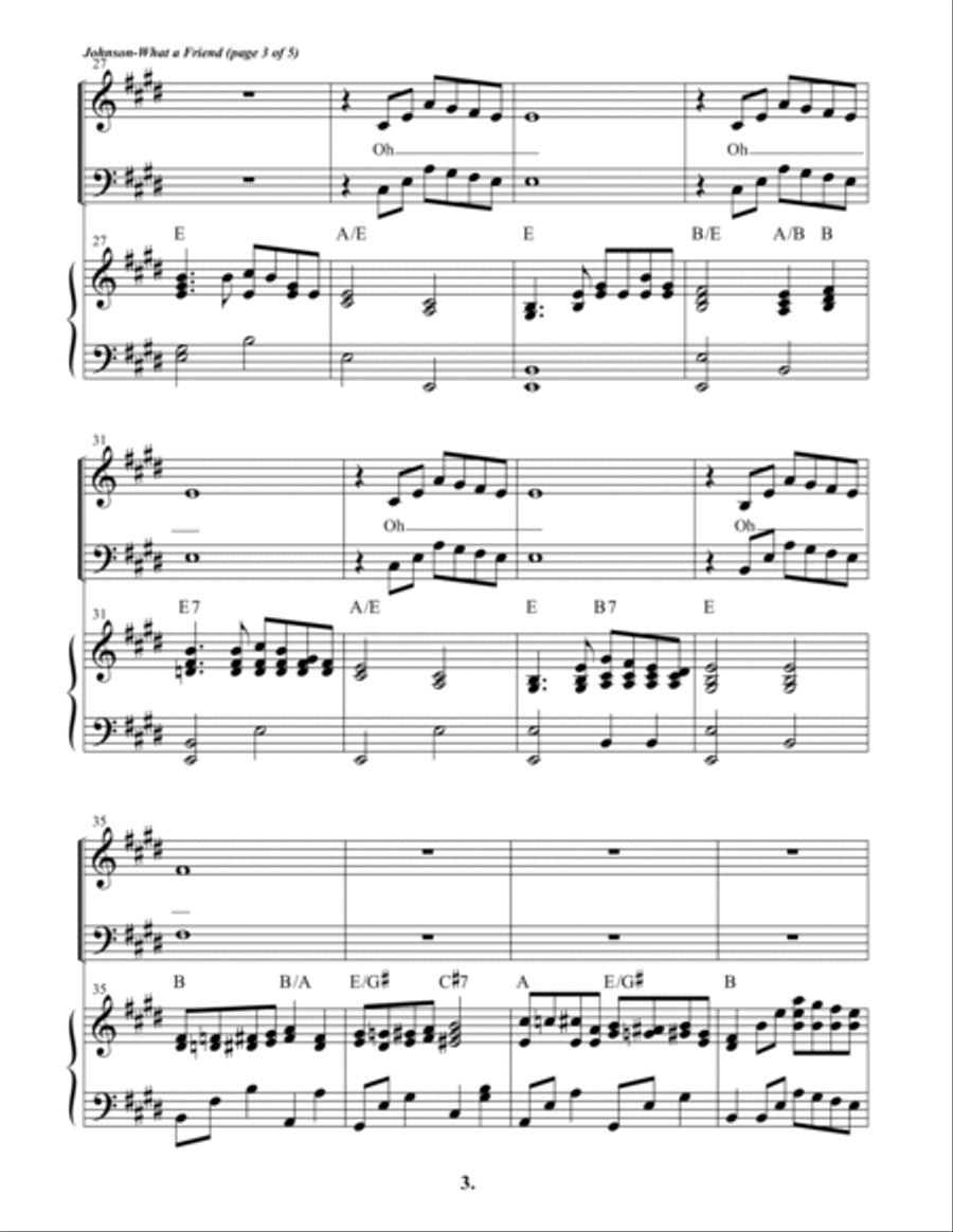 What a Friend we have in Jesus Small Ensemble scores gallery preview page 3