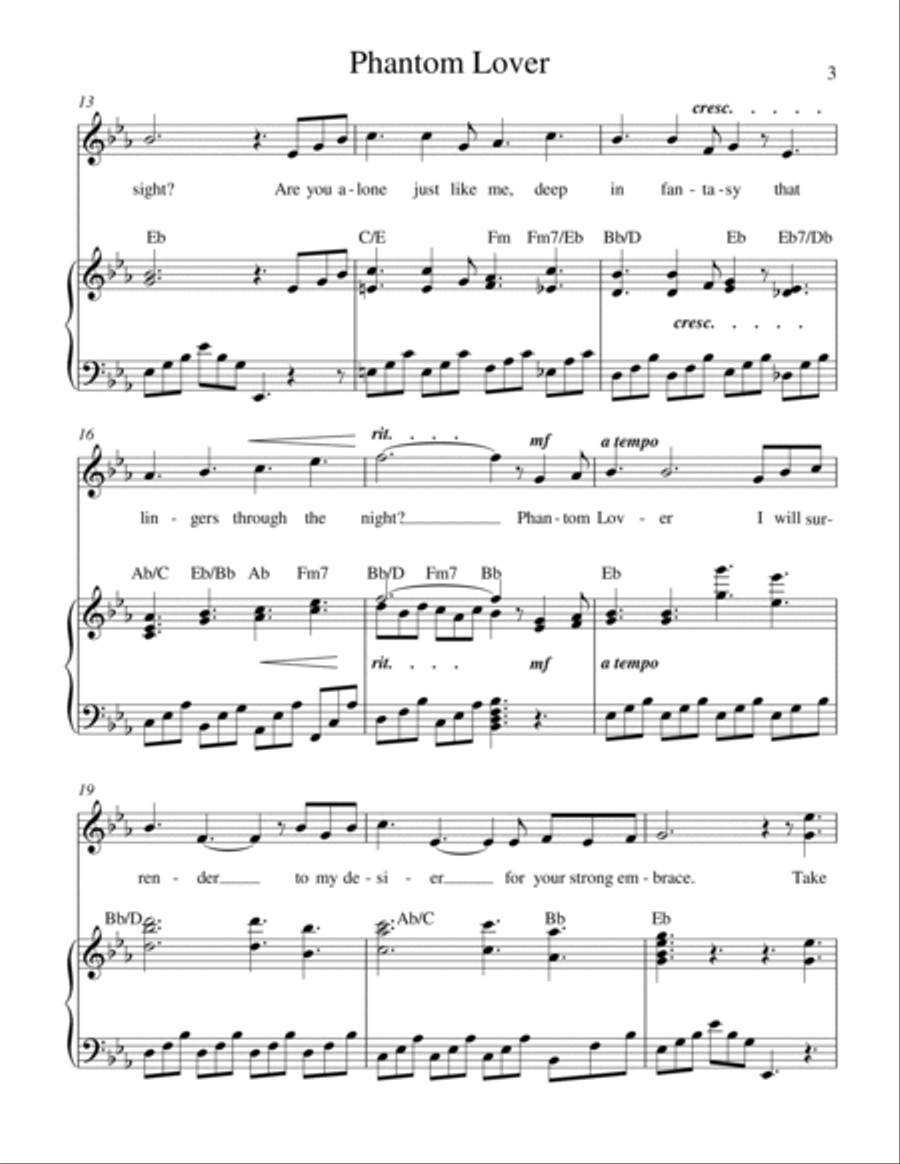 Phantom Lover Voice Solo scores gallery preview page 4