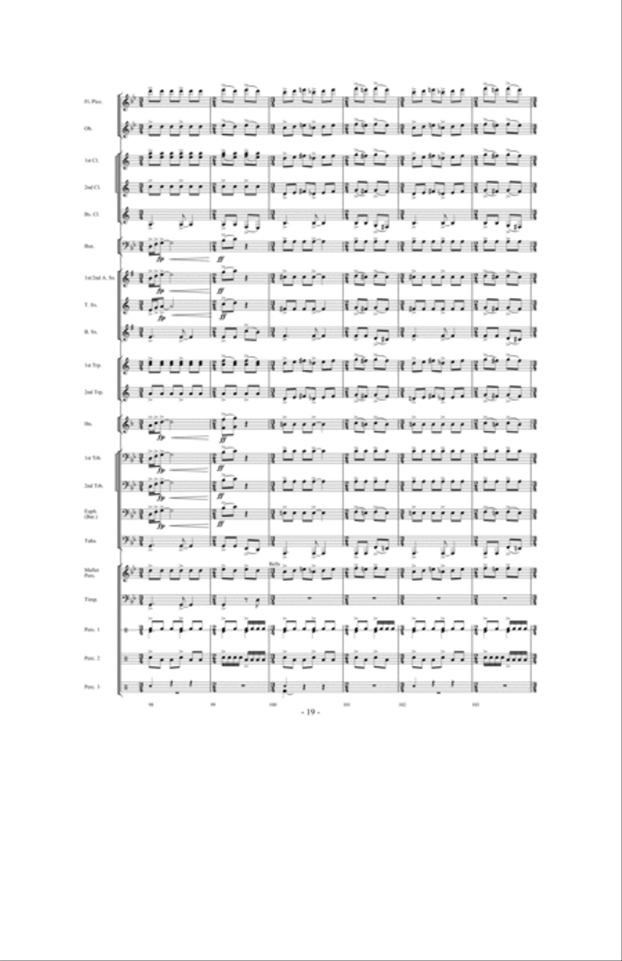 Saturn: The Ringed Planet Concert Band scores gallery preview page 18