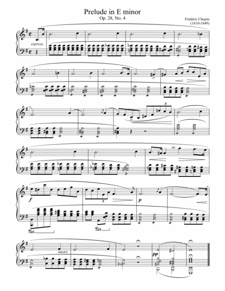 Prelude Op. 28, No. 4